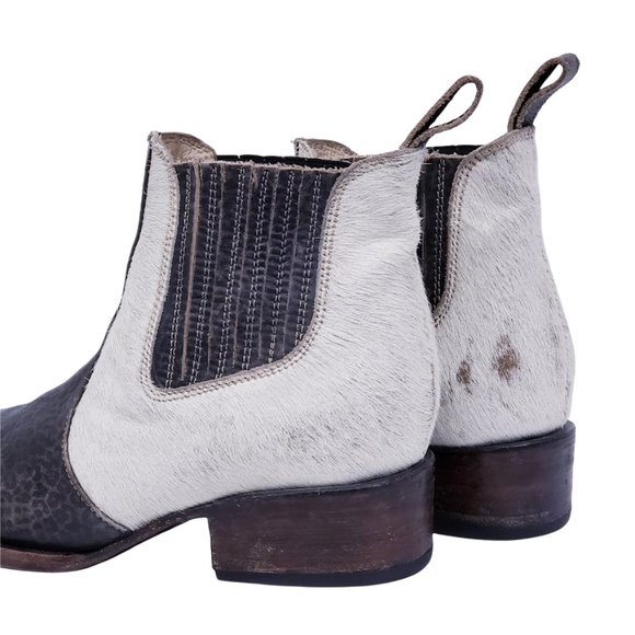 FREEBIRD BY STEVEN LASSO LEOPARD HAIRCALF BOOTIES - Picture 10 of 15